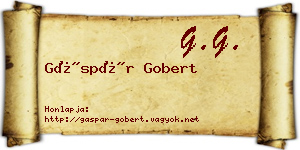 Gáspár Gobert névjegykártya